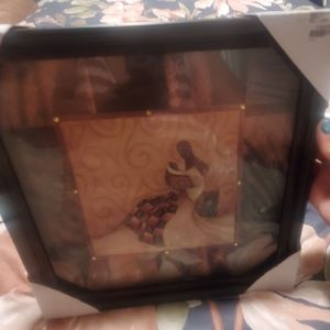 black art canvas. 11 inches by 11 inches.